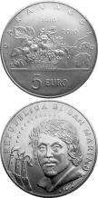 images/productimages/small/San Marino 5 euro 2010 Michelangelo Caravaggio.jpg